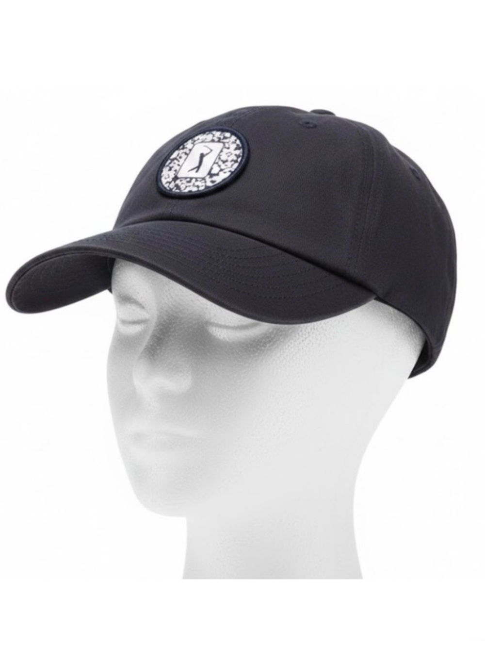PGA Tour Classic Navy Hat with Floral Patch (NWOT) (Size: OSFM)